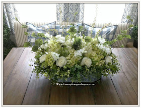 French-Country-Farmhouse-DIY-White-Hydrangea- Floral -Arrangement-From My Front Porch To Yours