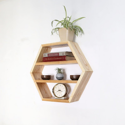 رف, تخزين,ديكور,hexagon, floating, shelves