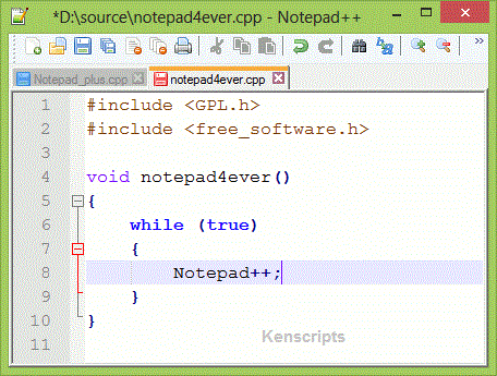 NotePad++ Text Editor | Kenscripts