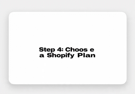 Choose a Shopify Plan
