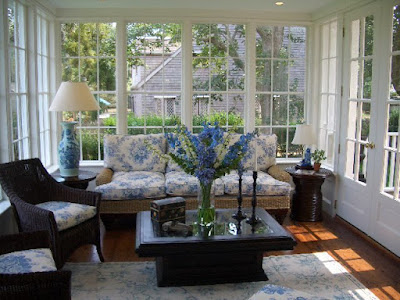 Furniture Sunroom on French Doors And French Windows Brighten Up A Nantucket Sunroom