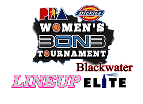 List of Blackwater Elite Lineup 2015 PBA Women's 3X3 Tournament