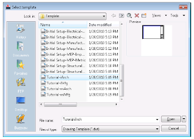 Template gambar autocad