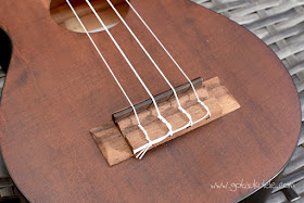 Barnes and Mullins Bowley Ukulele bridge