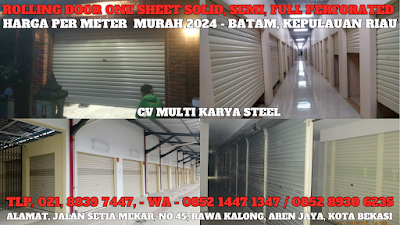 GAMBAR, ROLLING DOOR ONE SHEET, BATAM, HARGA, ROLLING DOOR ONE SHEET, PER METER, TERBARU, 2024