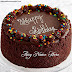 Happy Birthday Chocolate Cake Wish With Name