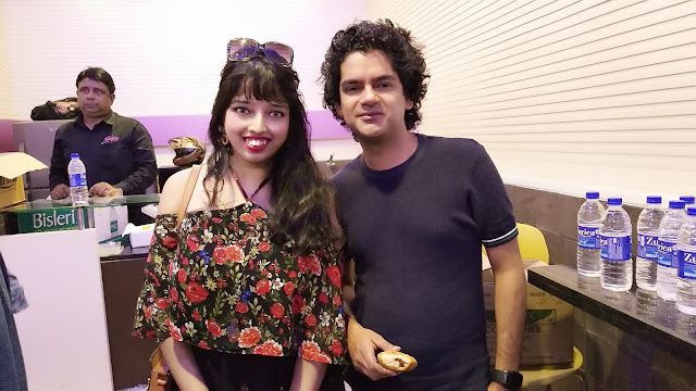 Nikita Gharat and Mayank Shekhar at Jagran Film Festival 2018