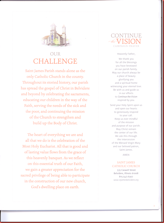 Continue the Vision  Capital  Campaign  page 3A