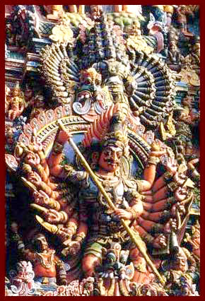 Hindu Gods Yamthe Five Abstentions Image