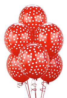 Red with White Dots Balloons