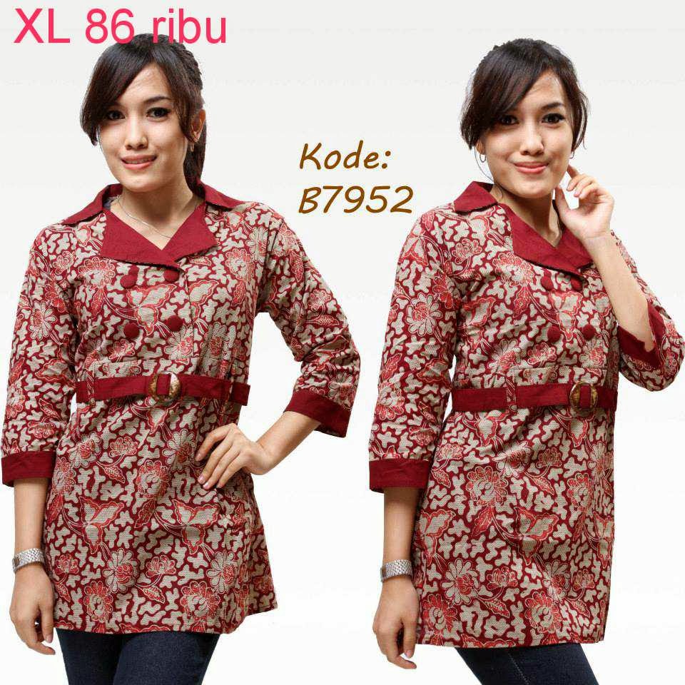  Contoh  Model Baju  Batik  Untuk Kerja Model Baju  Batik 