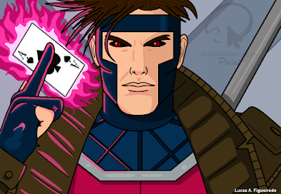 Desenho do Gambit no Paint