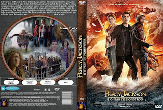 percy jackson e o mar de monstros capa de dvd