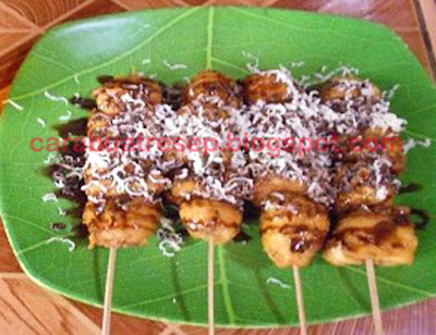 Foto Resep Sate Pisang Goreng Coklat Keju Parut Sederhana Spesial Asli Enak