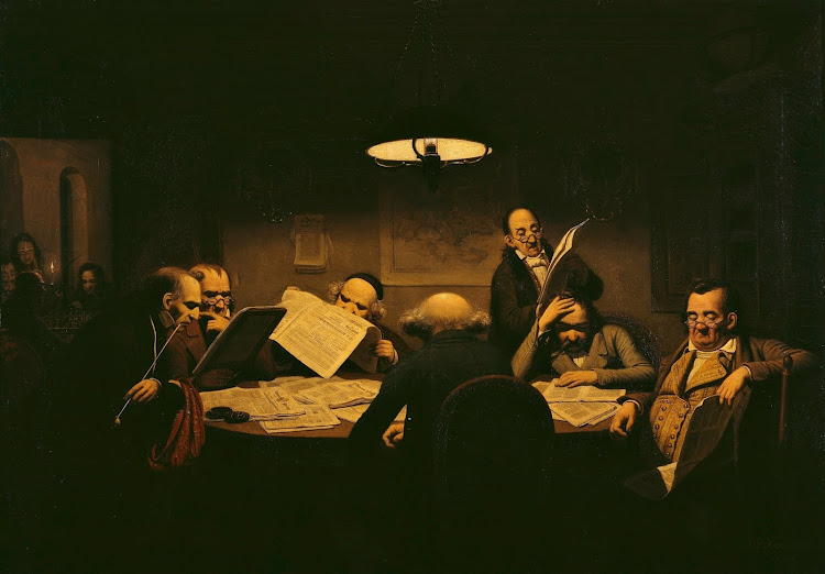 Johann Peter Hasenclever - Das Lesekabinett