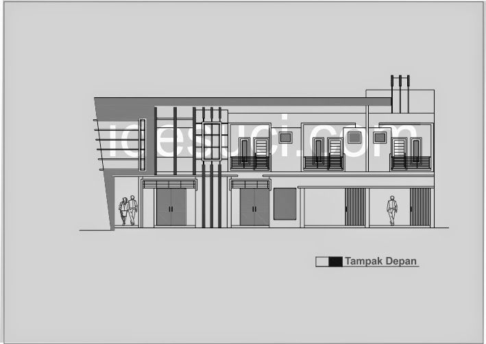 Denah: NEW DESAIN RUMAH MINIMALIS 2 LANTAI MELEBAR