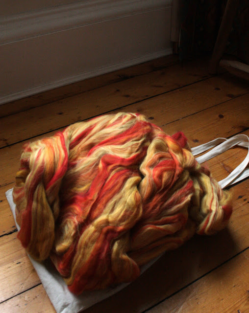 prettiest merino fibre ever :o  @owlprintpanda.blogspot.co.uk