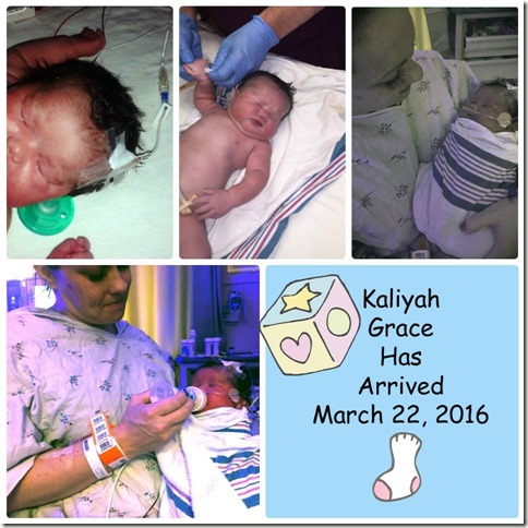 Kaliyah's first day