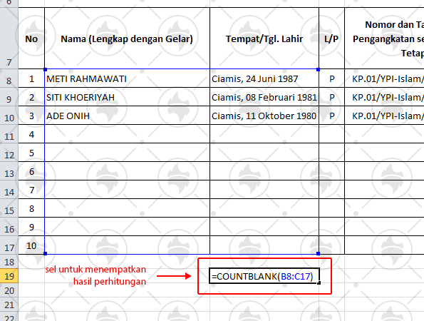 Countblank: Cara Cepat dan Mudah Menghitung Sel Kosong pada Ms. Excel