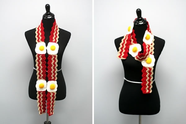 Bacon And Egg Scarf3