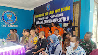 Pasintel Lanal Dumai Hadiri Pemusnahan Barang Bukti Narkotika BNNP Riau di Kota Dumai