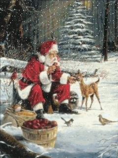 Kumpulan 50 Gambar  Animasi  Santa Claus Lucu Unik Bergerak 