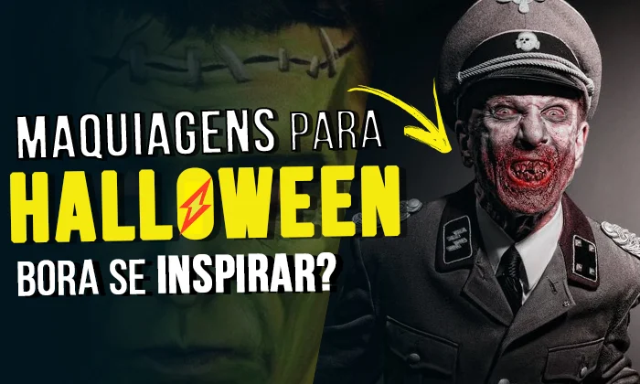 maquiagem de halloween masculina para homem facil passo a passo  de Zumbi, Vampiro, Coringa, Palhaço, Caveira, etc.