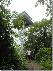 Dan at Albert Mountain Fire Tower