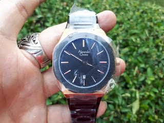 Jam Tangan Pria Alexandre Christie AC8600MD AC-8600MD Black Rose Gold Stainless Steel ALC006