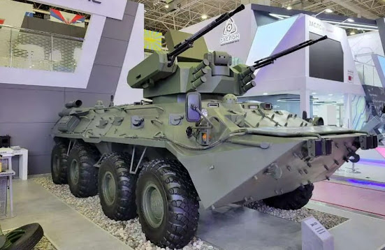 Russia Exhibits ZAK-23E 8 × 8 Mobile Air Defense System