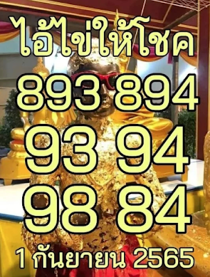 เลขเด็ด ไอ้ไข่ให้โชค งวด 1/9/65 OHO999.com