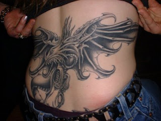 Dragon Tattoo Design On Lower Back