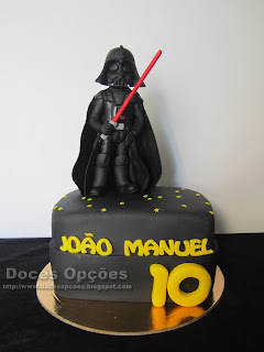 O Darth Vader foi ao 10º aniversário do João Manuel