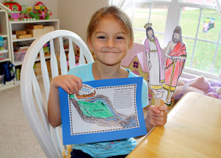 Tessa created Mesopotamian puppets on craft sticks. She also completed an interactive map with model trading ship. By moving the craft stick attached to the back of the ship, she can sail it down the Tigris River to the Persian Gulf.