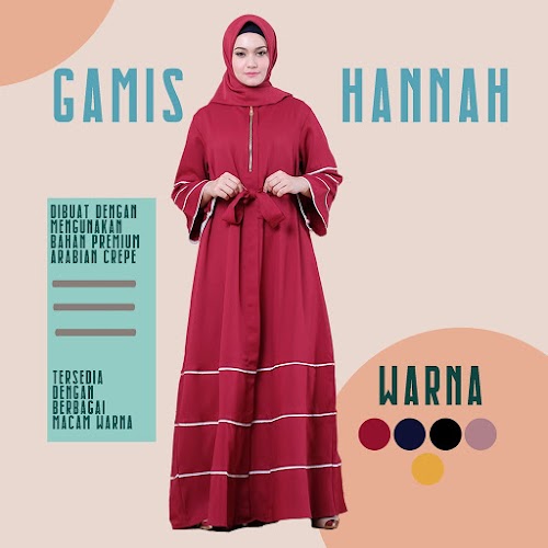 Gamis Hannah DG-01 dress fashion wanita  <p>Rp 150.000</p> <code>DG-01</code>