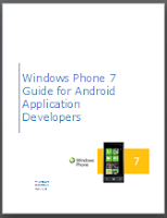 FREE eBook: Windows Phone 7 Guide for Android Application Developers