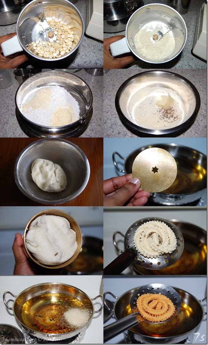 Butter murukku process