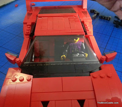 Technic man driving Ferrari F40 LEGO