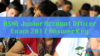 {Download} BSNL JAO Answer Key 2017 - Junior Account Officer Exam 05 Nov 2017