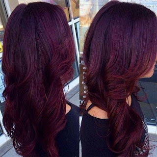 warna rambut untuk kulit gelap burgundy