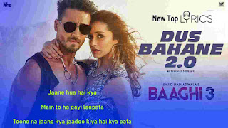 DUS BAHANE 2.0 Lyrics in Hindi - Baaghi 3 | Vishal Dadlani