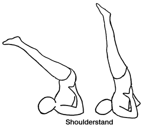 The Shoulder Stand pose