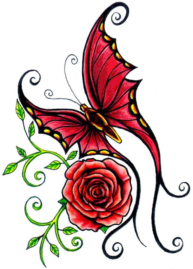 Rose Tattoo Patterns 37 Tattoology 644x900px
