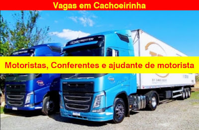 Empresa abre vagas para Ajudante de Motorista, Conferente, Motorista em Cachoeirinha