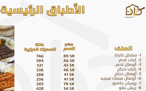 منيو ورقم عنوان وأسعار مطعم كابانا cabana