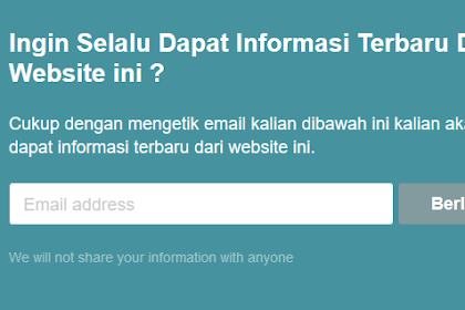 Cara Mudah Membuat Widget Subscribe Email 