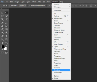 Cara Memunculkan Window Animation Yang Hilang Pada Adobe Photoshop CS6 2