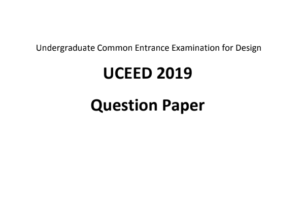 UCEED Previous Year Papers in PDF