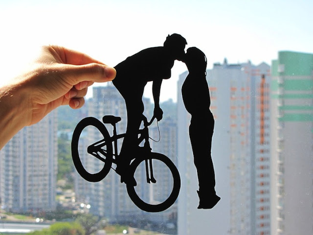 silhouette paper handcut by Joey Bagley