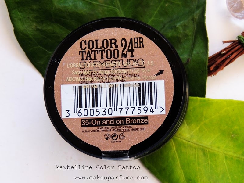 Makeuparfume Guzellik Blogu Makyaj Parfum Alisveris Bakim Beauty Makeup Skincare Maybelline Color Tattoo 24 Hour Swatch Cream Eyeshadow 35 On And On Bronze Krem Goz Fari